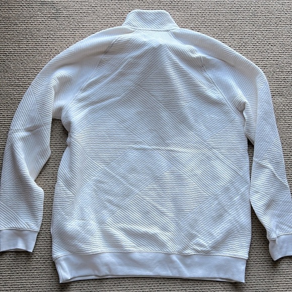 Goodfellow & Co White Textured Snap Pullover Sweatshirt - Size Large - Picture 8 of 9